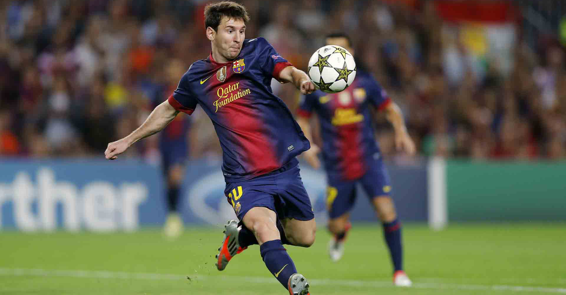 Lionel Messi 10 Scored For Barcelona FC with Left Volley